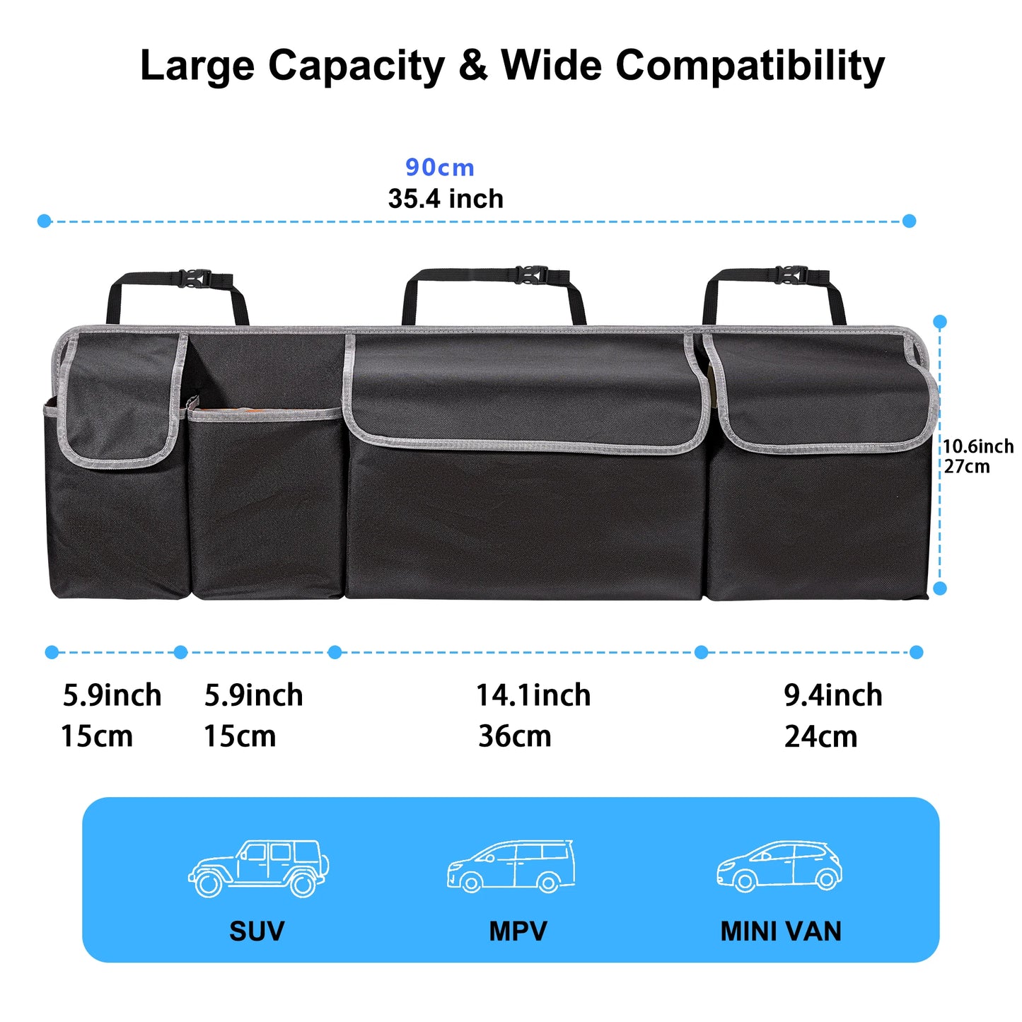 Car Trunk Organizer for SUV